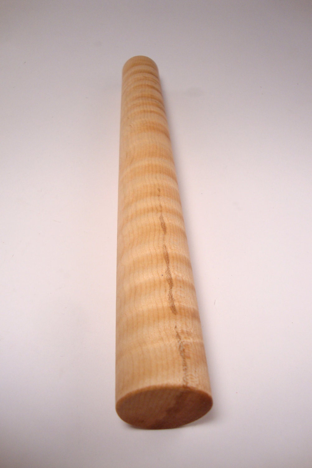Wood rolling pin, Tiger Maple, highly figured, rare wood, 12 inches long