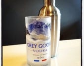 Grey Goose Tumbler Glass Made From Recycled Grey Goose Bottle 16oz