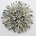 vintage 1940s flower brooch. CHRYSANTHEMUM