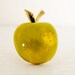 vintage 1970s green apple brooch pin. LA POMME VERTE.