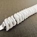 1960s silver white bracelet. TENNIS WHITE.