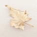 vintage Trifari enamel blue leaf ladybug brooch. WHIMSICAL LEAF.