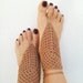 Brown  Barefoot Sandals, Nude shoes, Foot jewelry, Wedding, Victorian Lace, Sexy, Lolita, Yoga, Anklet