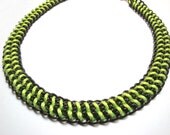 Neon Necklace - Neon Yellow Chain Collar Friendship Necklace - Neon Chain Necklace - Double