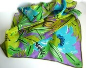 Tropical inspired Vera Neumann Silk Scarf