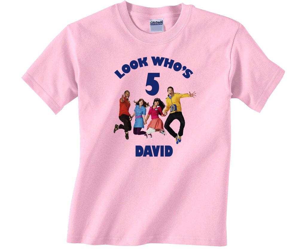 Personalized The Fresh Beat Band Custom Birthday Pink or Blue Shirt in sizes Toddler 2T to Youth XL