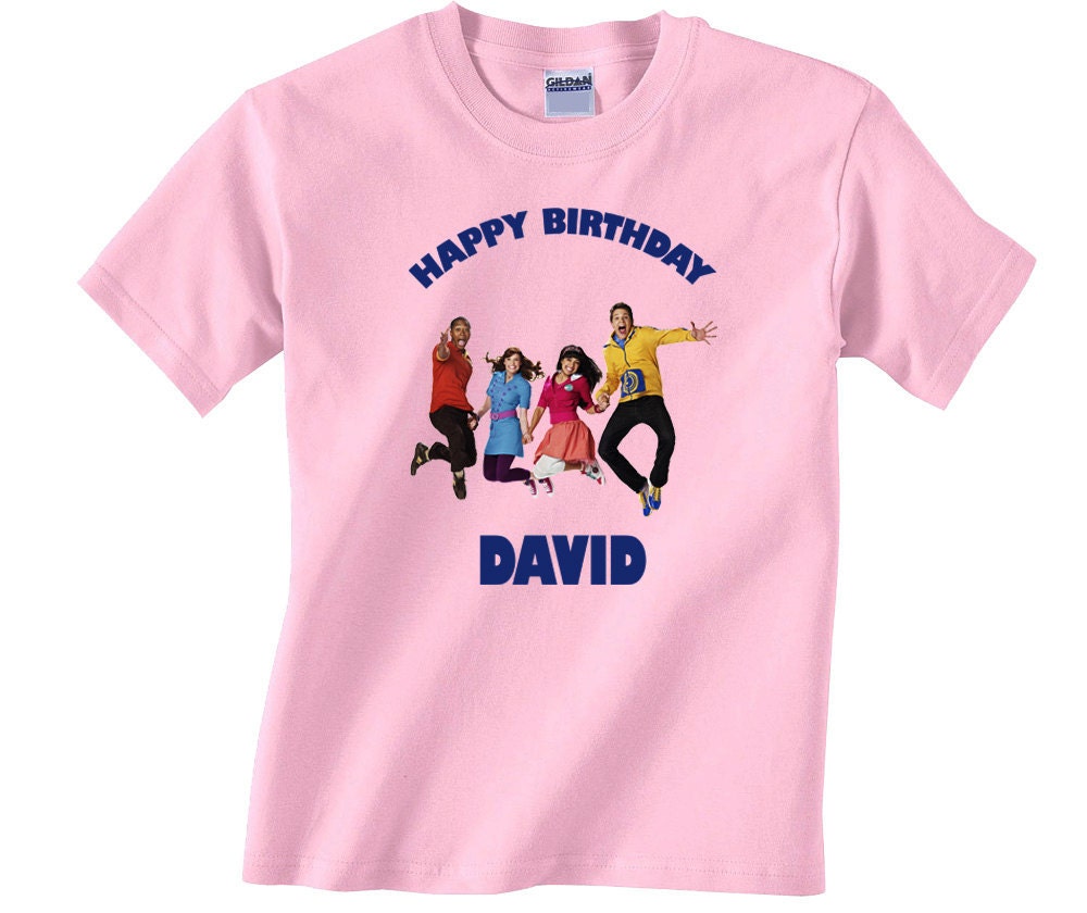 Personalized The Fresh Beat Band Custom Birthday Pink or Blue Shirt in sizes Toddler 2T to Youth XL