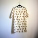 Handprinted Dress, Sheer Shift Dress, Womens Tunic, Chevron Print Dress