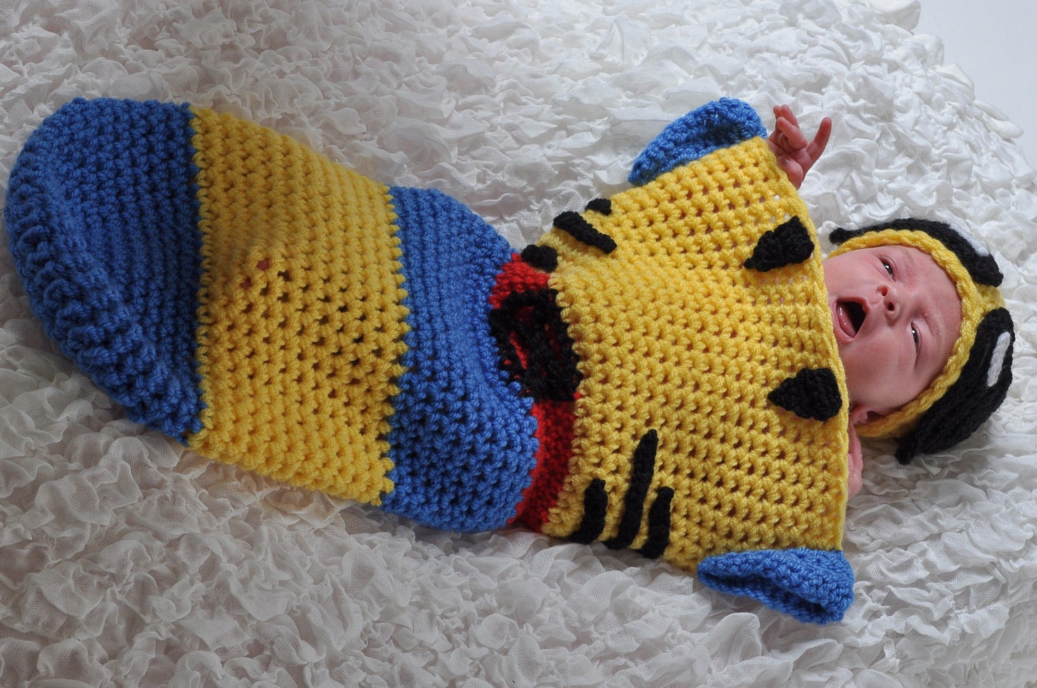 Crochet Wolverine Hat and Cocoon Set