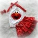 Boutique Elmo Inspired Hairbow