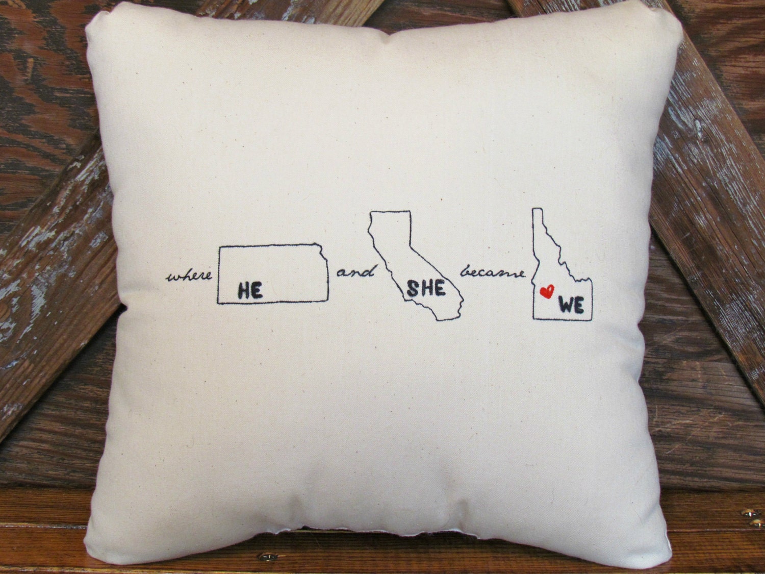 Our Love Story Customizable Wedding Pillow