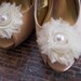 Wedding Chiffon  Flower Shoe Clips,Bridal Shoes Clips,Bridesmaid ,Special Occasions