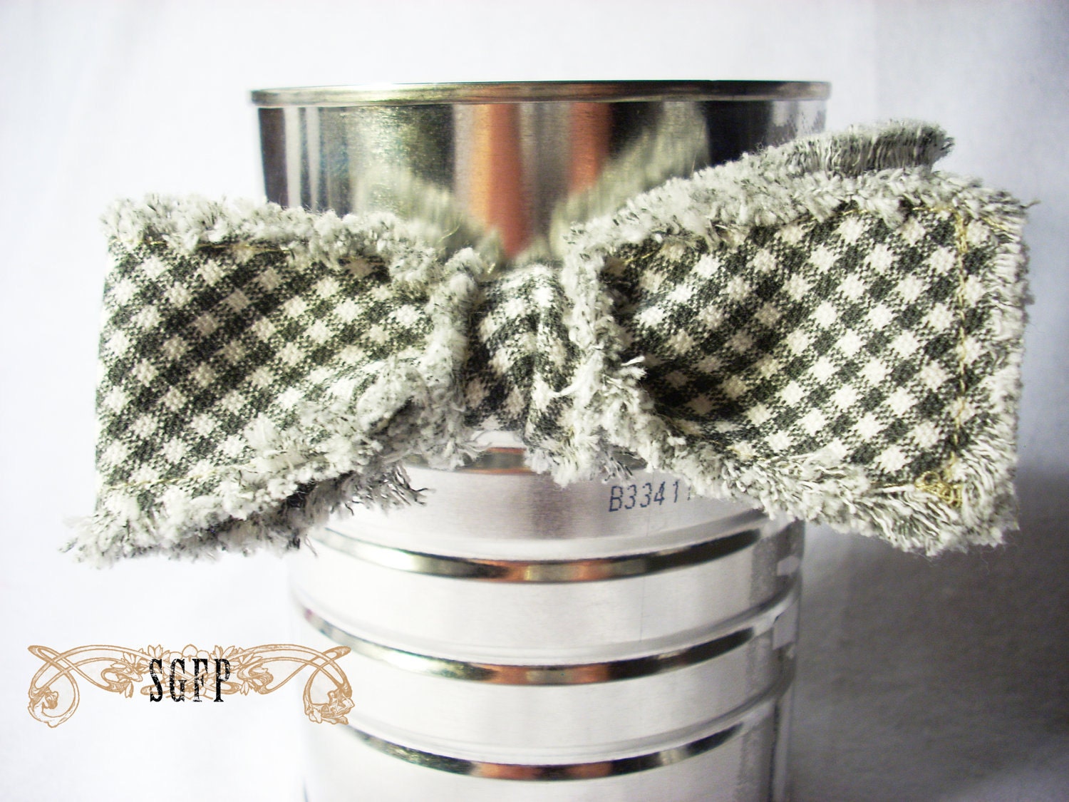 Flat Bowtie-Gingham Patterned
