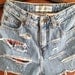 American Flag Peek-a-boo High Waisted Denim Shorts