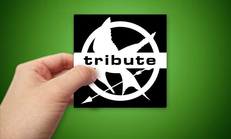 Mockingjay - Tribute Decal, Original Fan Art Hunger Games