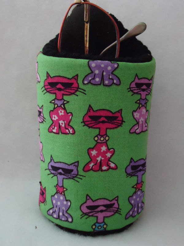 Kitty Cat EyeGlass Case holder works great on nite stand desk kitchen desk Kitty Cat EyeGlass Case holder works great on nite stand desk kitchen desk