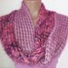 Pink infinity scarf