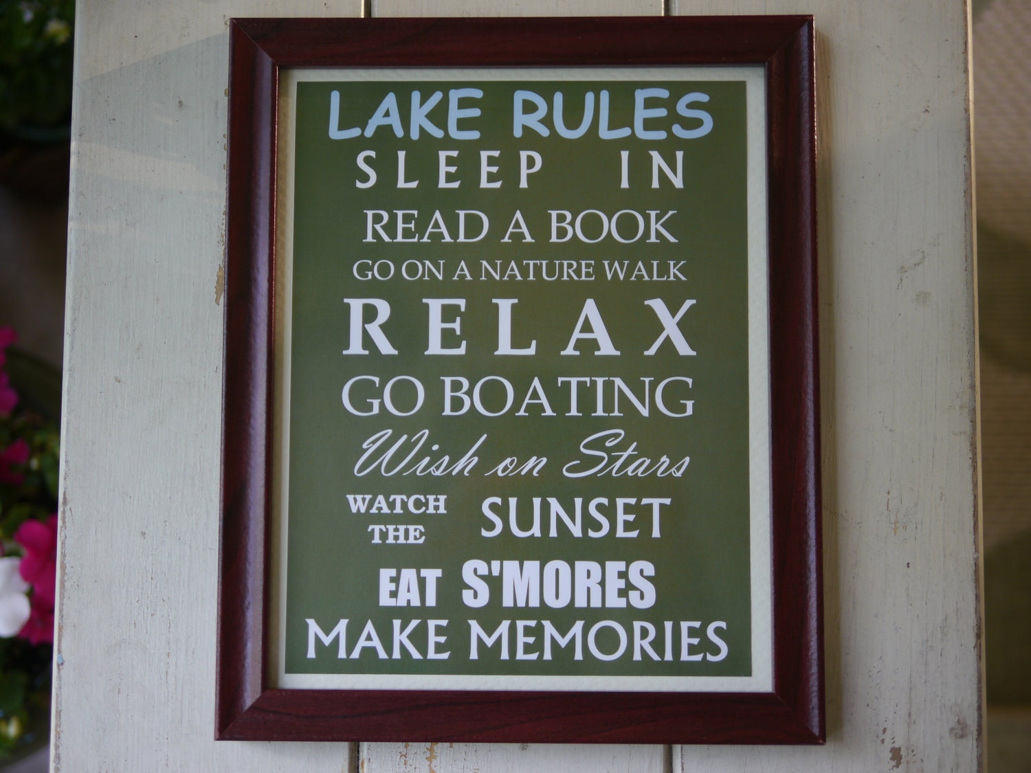 Lake Rules Sign