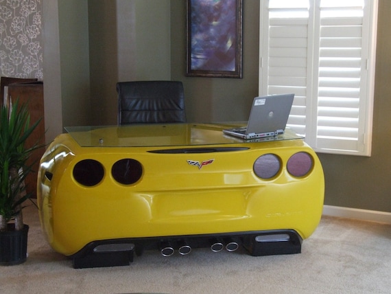 Custom Desk made to look like a car