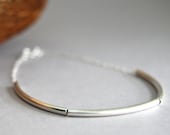 Ho'okele bracelet  - modern sterling silver bar bracelet, delicate minimal stering silver bracelet, modern layering bracelet, maui, hawaii