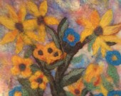 Felted Flower Wall Hanging
