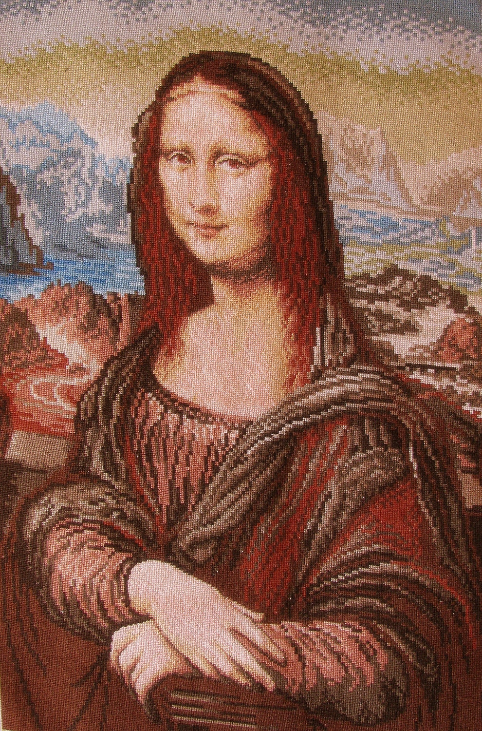 Mona Lisa(FREE SHIPPING,needlecraft,needlepoint,gobelin)