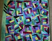 Study and Hand Dyes Art Quilt