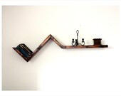 The Flatliner XL Large Floating Wood shelf FREE SHIPPING