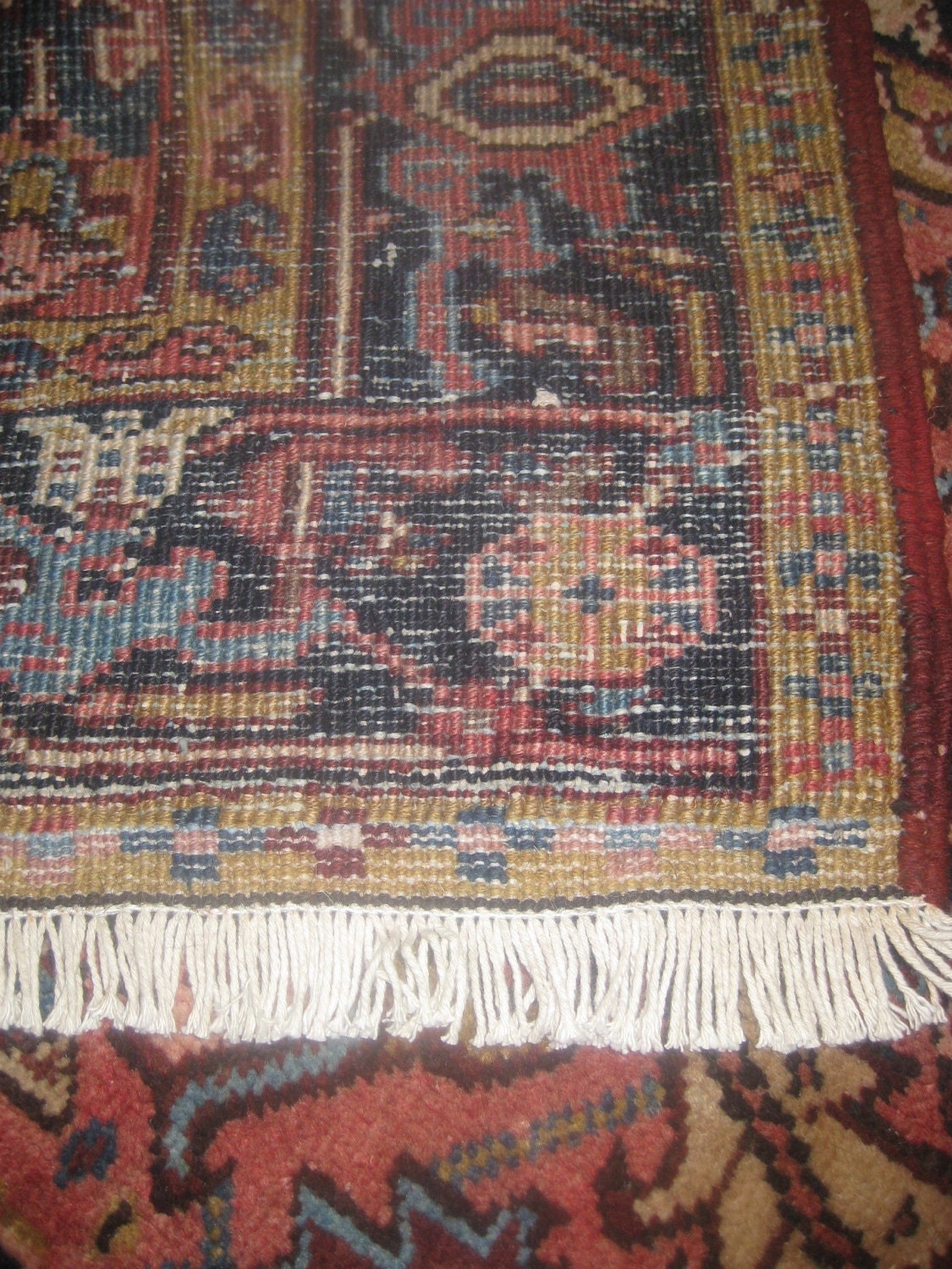 Original Semi Antique Handwoven Persian Rug, Goravan rug