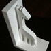 Pair of Modern White Giraffe Bookends - custom colors available