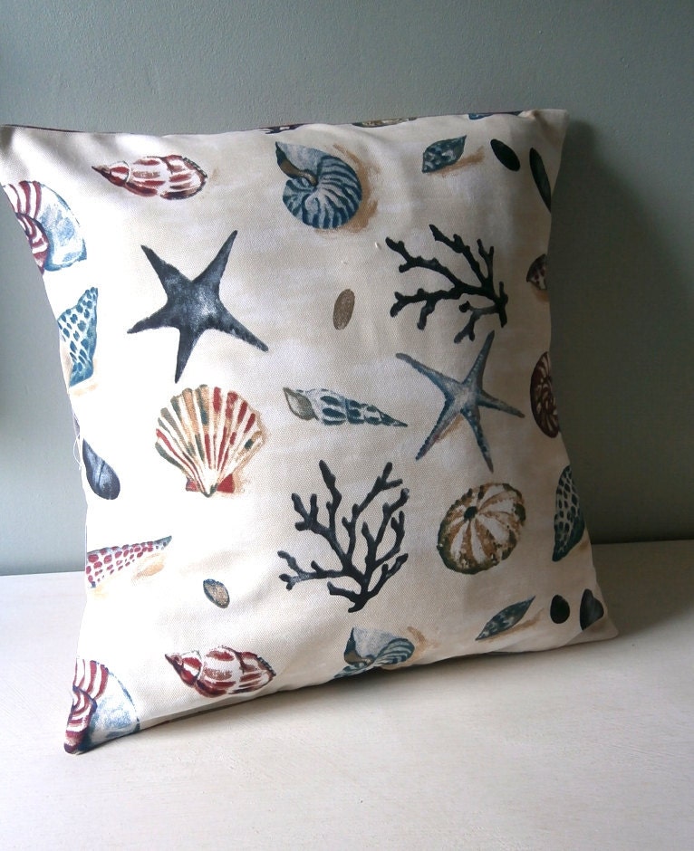 Nautical Seashell Cushion / Pillow cover