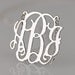 Monogram necklace - 0.8 inch Personalized Monogram - 925 Sterling silver