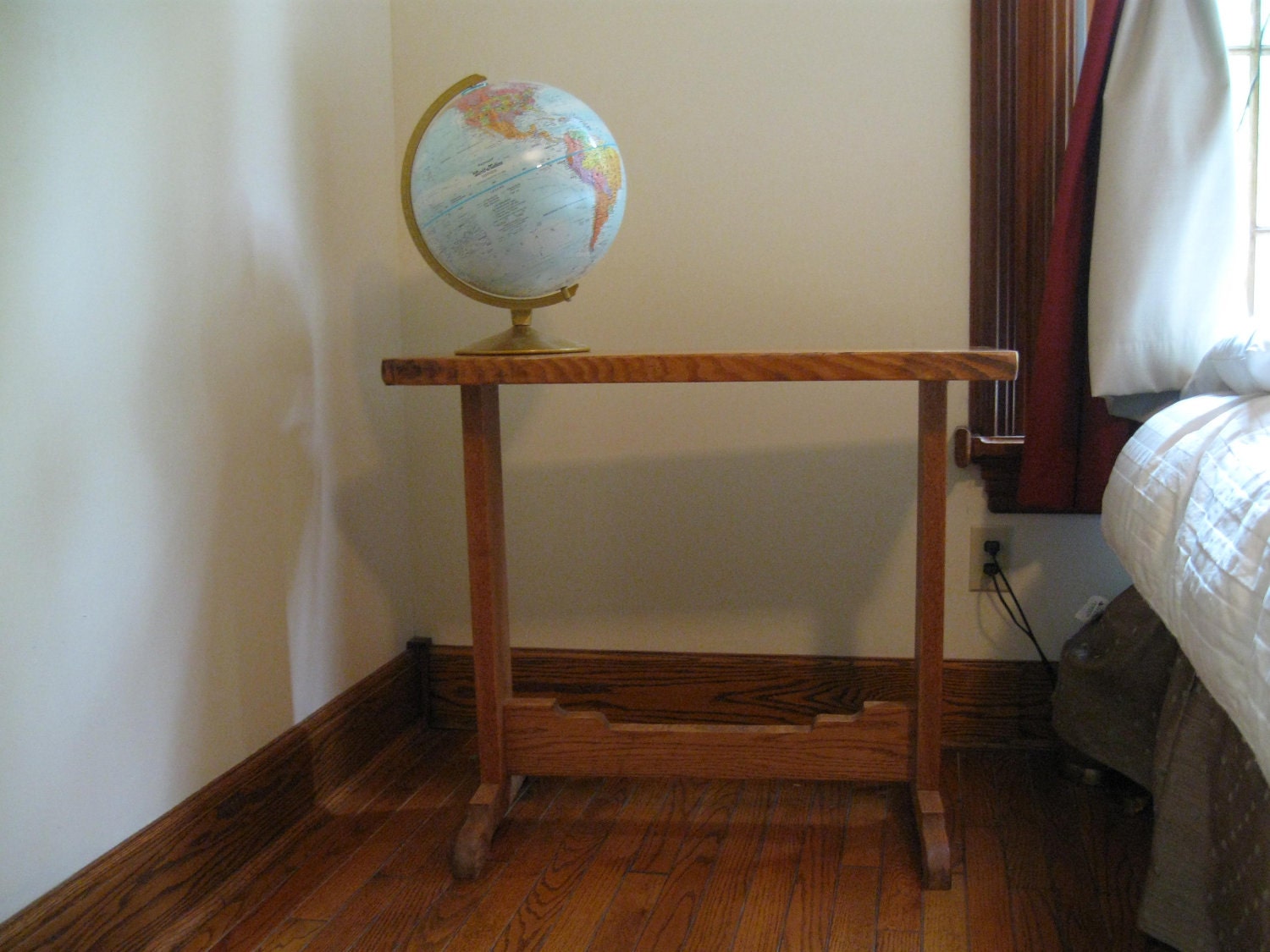 Repurposed BarnWood top with Quilt Stand base-Wedding Unity Candle Stand, Wedding Decor, Table, Desk, Entry Way, Vintage Home Decor,