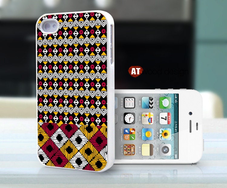 black yellow red pattern Rubber case iphone 4 case iphone 4s case Hard case Iphone 5 case unique case