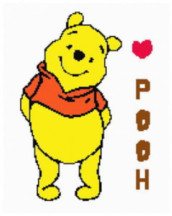 free cross stitch patterns and links: Winnie the Pooh with