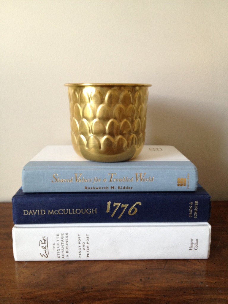 Vintage Brass Pineapple Planter