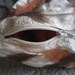 Silk pillow cushion nuno felt wool decorative beige brown orange  cream color
