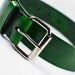 MARCUE - Men's and Women's Unisex Classic GREEN Leather Belt