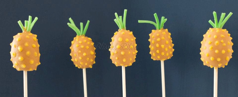 Pineapple Cake Pops-Made to Order 1 dozen