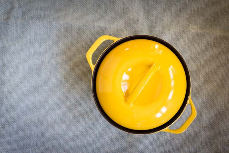 Vintage Yellow Waterford Dutch Oven