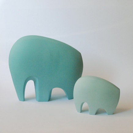 big bluegreen elephant