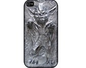 Rubber iPhone Case YODA in Carbonite iPhone 4, iPhone 4 case, iPhone 4S case, iPhone silicone cover Star Wars