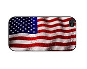 USA American Flag Patriotic Rubber iPhone Case, iPhone 4, iPhone4 case, iPhone case, iPhone 4S case, iPhone cover
