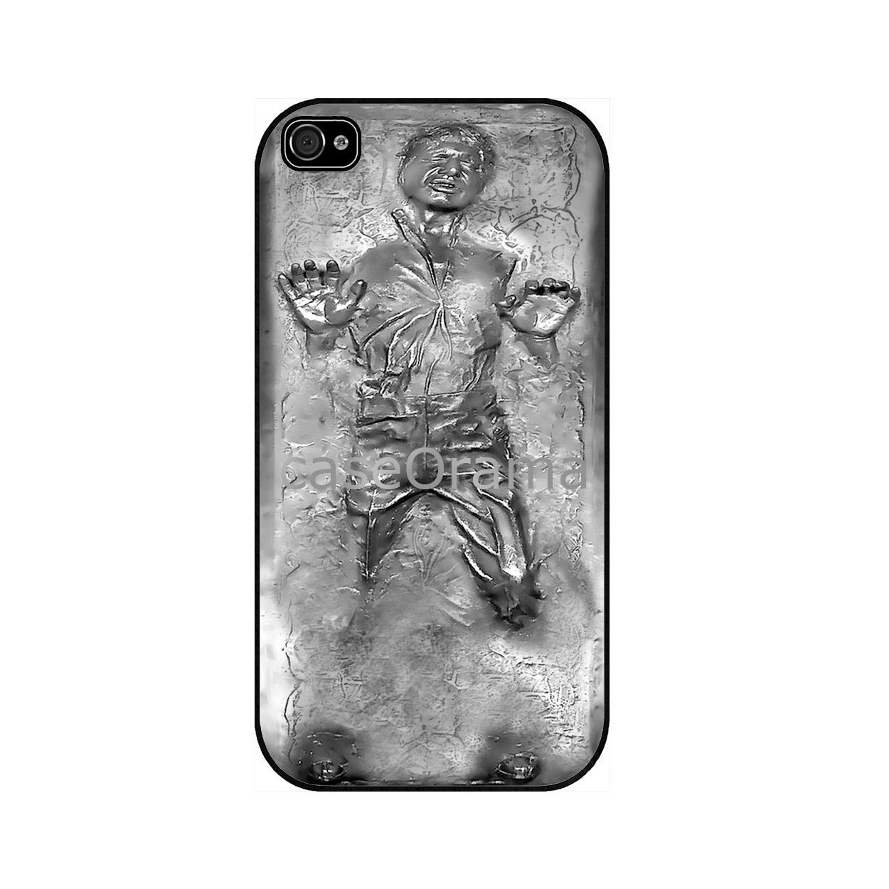 Rubber iPhone Case Han Solo in Carbonite iPhone 4, iPhone 4 case, iPhone 4S case, iPhone cover Star Wars