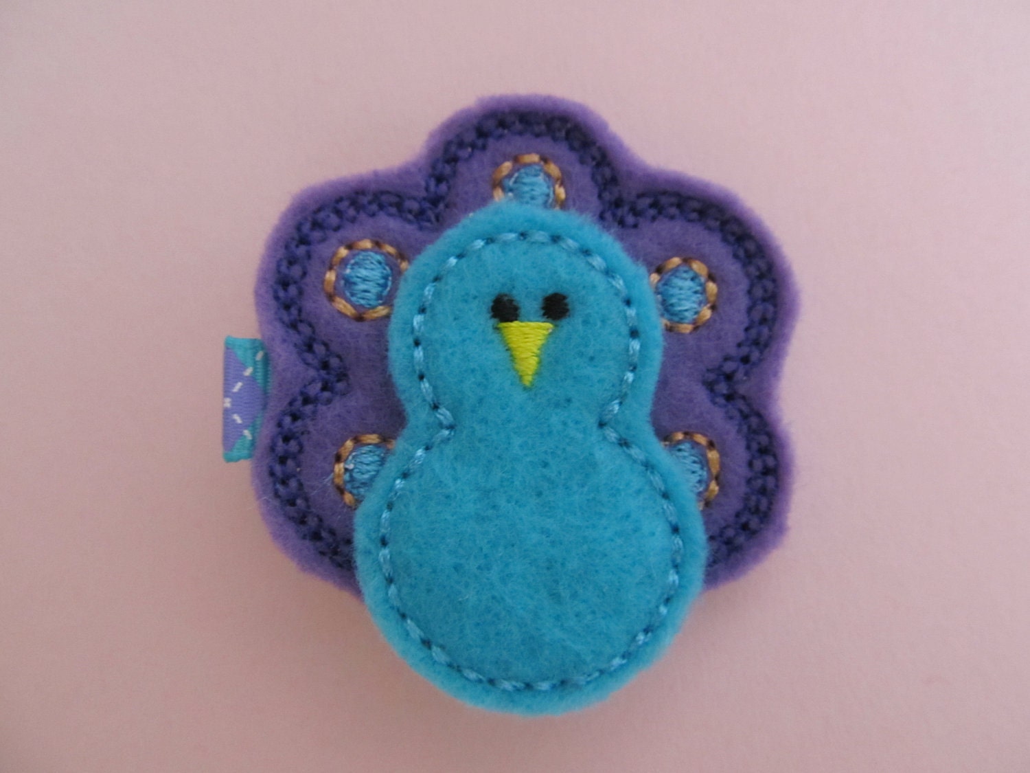 Peacock Hairclip Il_570xn