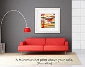 Large Wall Art, DUBAI, Abstract Art print, 45x45 cm / 17,7"x17,7"