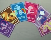 The Elements of Harmony - My Little Pony, Friendship is Magic - An artistic rendition presented in high quality 5 X 7 prints.