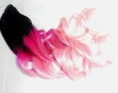 Pastel Ombre Hair Extensions / Dip Dyed Very Pastel / Pick Your Base Color / Set of Eight (8) Pieces / 22-24 Inches Long