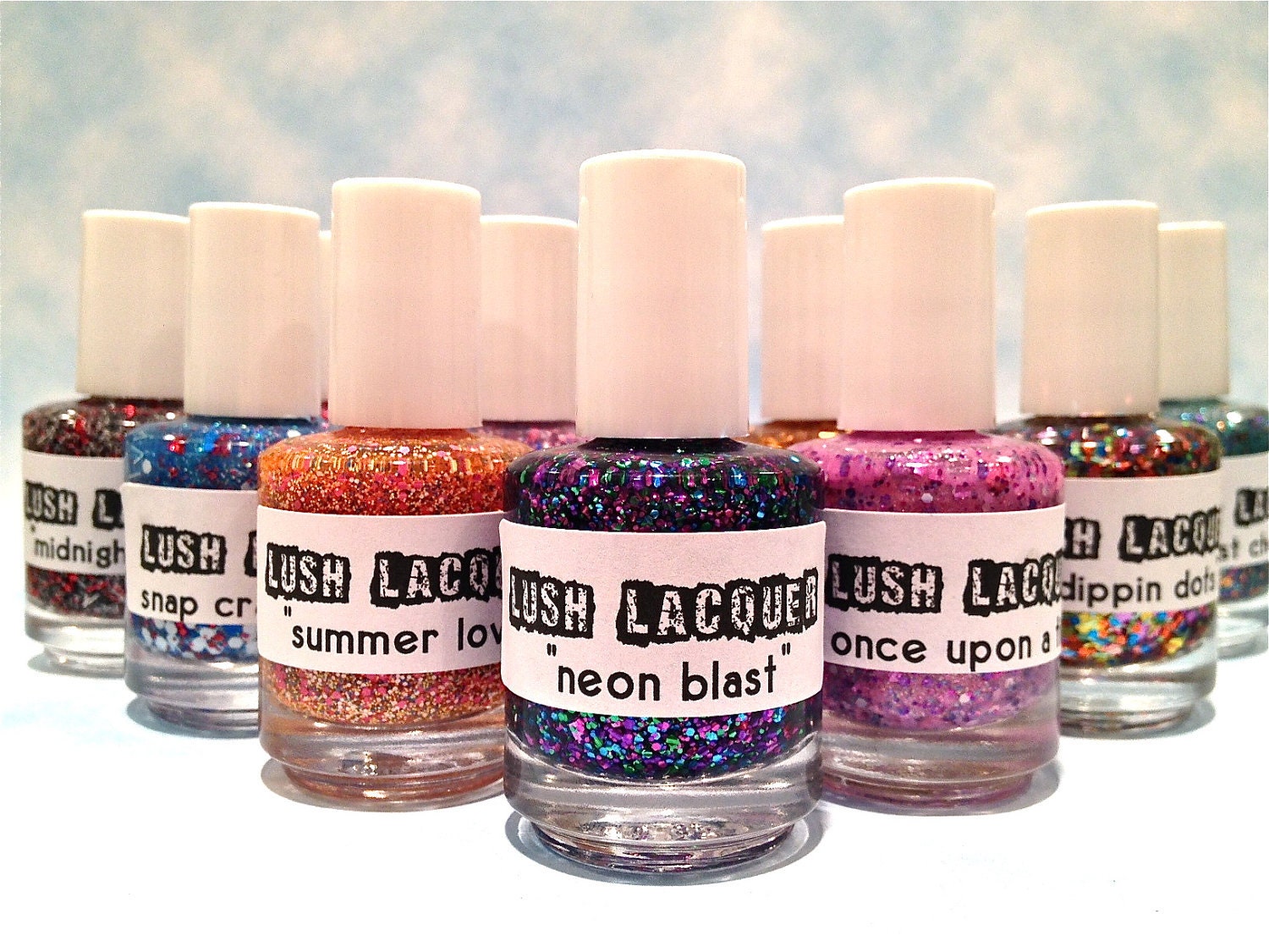 Lite Brite : Custom-Blended Glitter Nail Polish / Lacquer