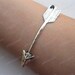 Bracelet-antique silver arrow bracelet,hunger games bracelet-Z030